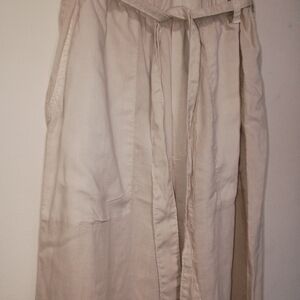 Bella Dahl Beige Elastic Waist Pants